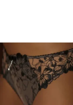 Online JETTE Tanga Schwarz-Caramel