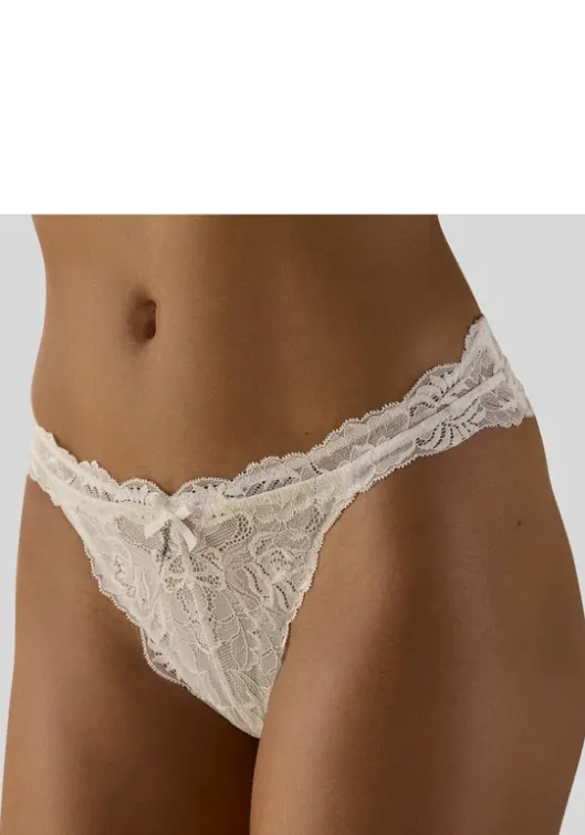 Clearance LASCANA Tanga Elfenbeinweis