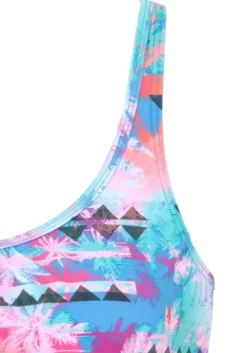 Outlet Venice Beach Tankini Pink-Blau-Bedruckt