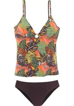 Clearance Vivance Tankini"Foglia" Braun-Bedruckt