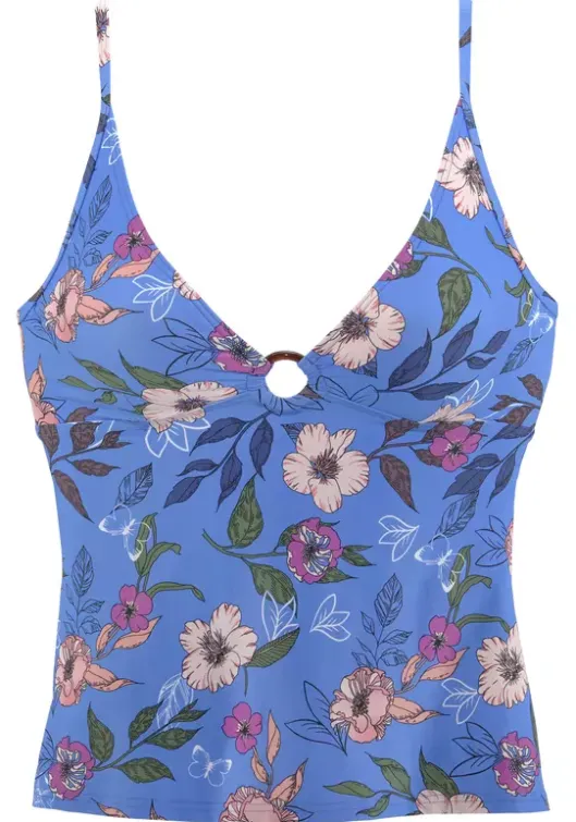 Online s.Oliver Tankini-Top"Maya" Blau-Bedruckt