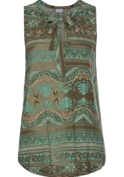 New LASCANA Tanktop Turkis-Bedruckt