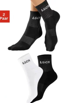 Sale LSCN by LASCANA Tennissocken 1X Schwarz, 1X Weis