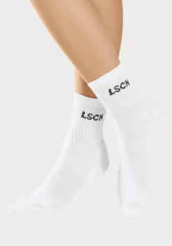 Sale LSCN by LASCANA Tennissocken 1X Schwarz, 1X Weis