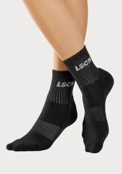 Sale LSCN by LASCANA Tennissocken 1X Schwarz, 1X Weis