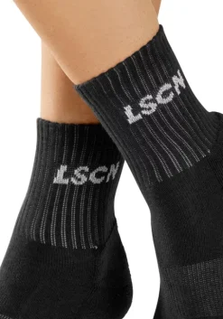 Sale LSCN by LASCANA Tennissocken 1X Schwarz, 1X Weis