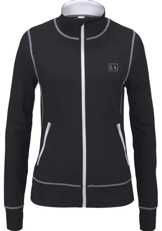 Discount LASCANA ACTIVE Trainingsjacke"Black Marble" Schwarz-Weis