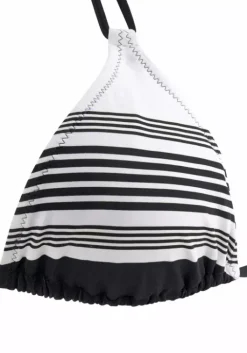 Hot JETTE Triangel-Bikini Schwarz-Weis