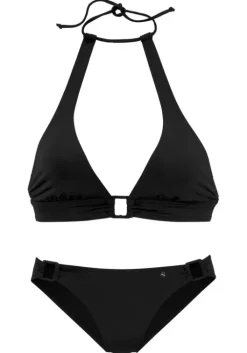 s.Oliver Triangel-Bikini Schwarz