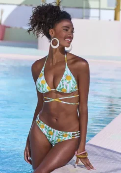 Clearance Buffalo Triangel-Bikini"Capri" Mint-Orange Bedruckt
