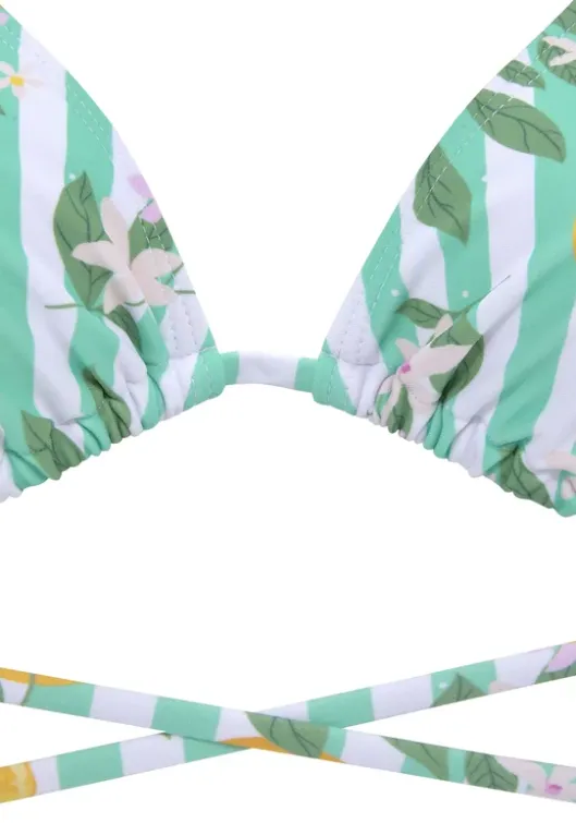 Clearance Buffalo Triangel-Bikini"Capri" Mint-Orange Bedruckt