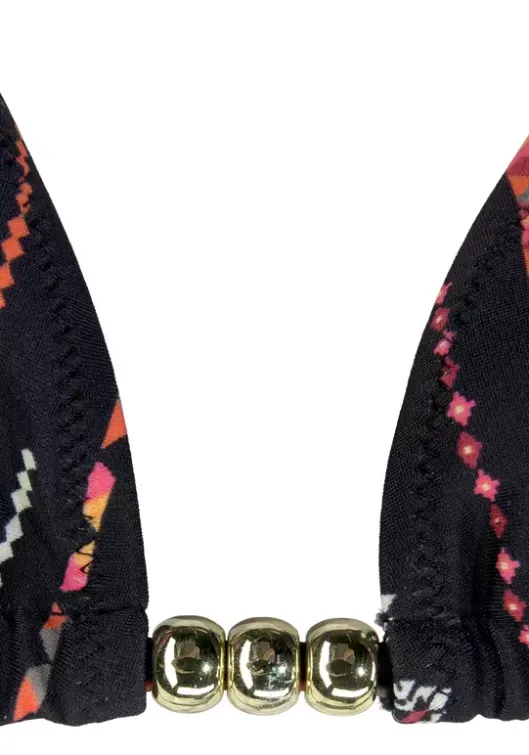 Online Buffalo Triangel-Bikini"Inka" Schwarz-Bedruckt