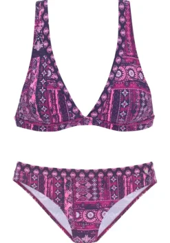 Outlet s.Oliver Triangel-Bikini"Medley" Magenta Bedruckt