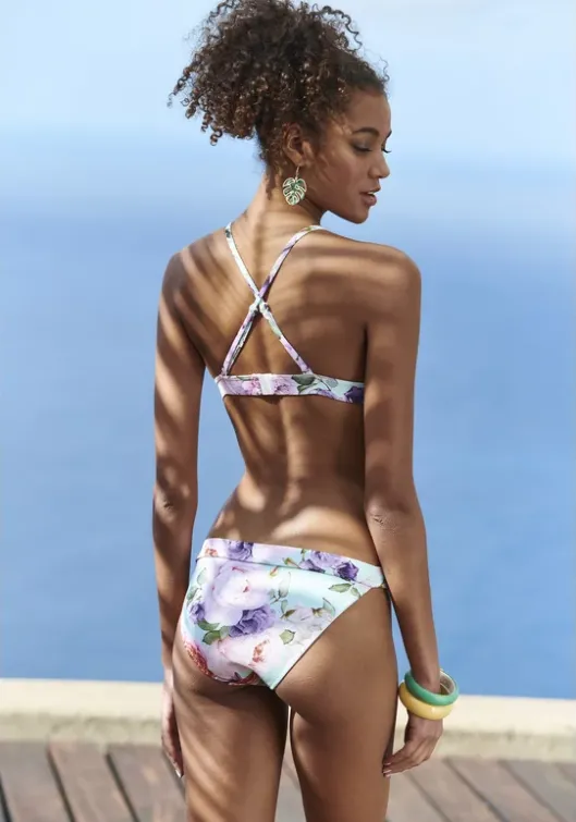 Sale LASCANA Triangel-Bikini"Rose" Hellmint-Bedruckt