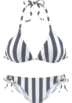Venice Beach Triangel-Bikini"Silth" Marine-Weis