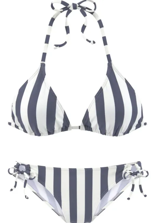 Venice Beach Triangel-Bikini"Silth" Marine-Weis