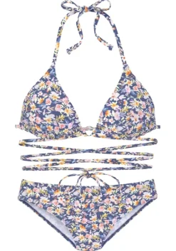 Sale Buffalo Triangel-Bikini"Tara" Blau-Bedruckt