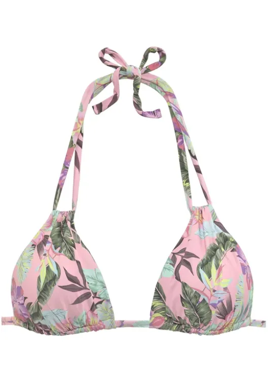 s.Oliver Triangel-Bikini-Top"Azalea" Rose-Bedruckt