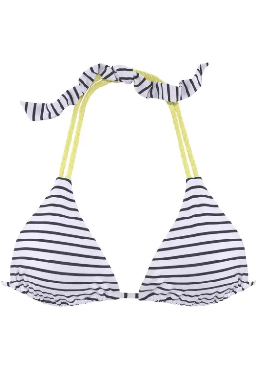 Sale Venice Beach Triangel-Bikini-Top"Camie" Schwarz-Weis-Limette