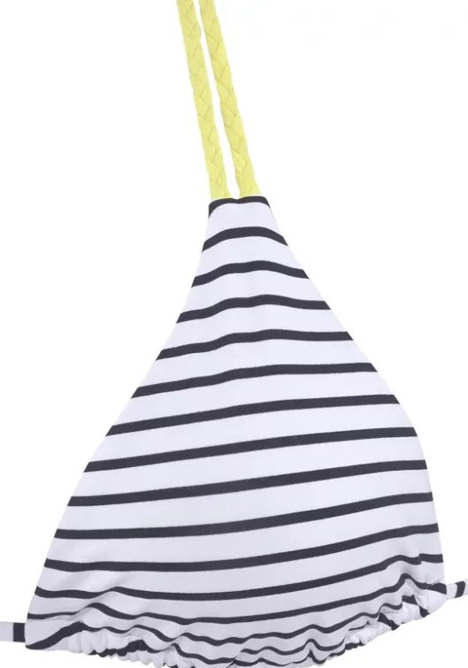 Sale Venice Beach Triangel-Bikini-Top"Camie" Schwarz-Weis-Limette