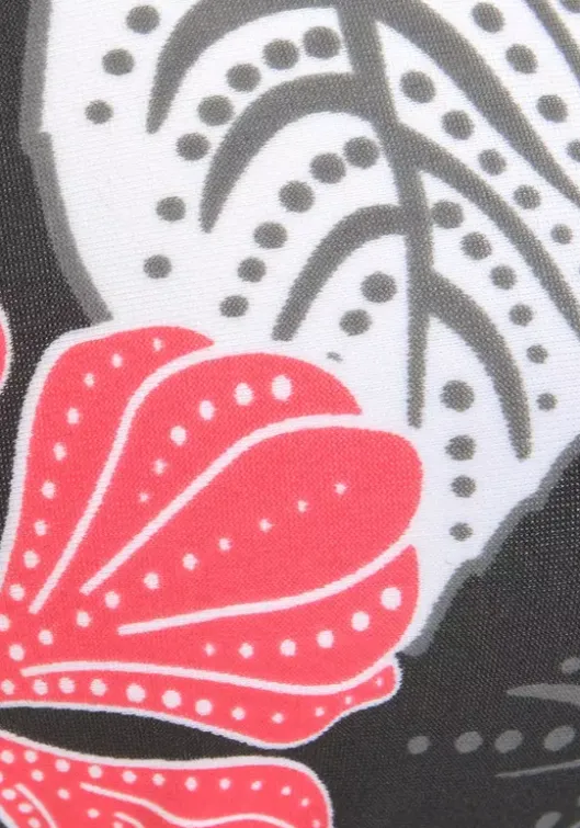 New Buffalo Triangel-Bikini-Top"City" Schwarz-Bedruckt