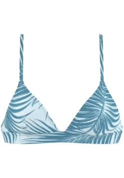 Sale LASCANA ACTIVE Triangel-Bikini-Top"Coal" Petrol-Bedruckt