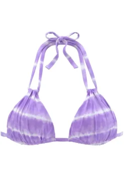 Discount s.Oliver Triangel-Bikini-Top"Enja" Lila-Weis