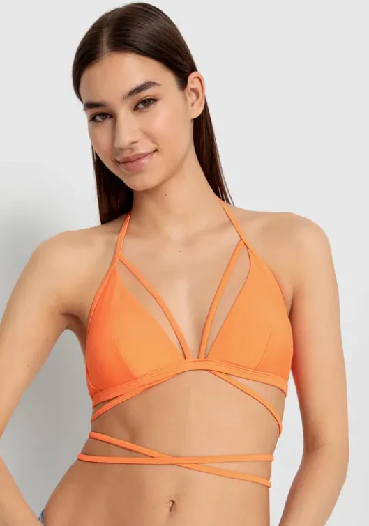 Sale LSCN by LASCANA Triangel-Bikini-Top"Gina" Neon Orange