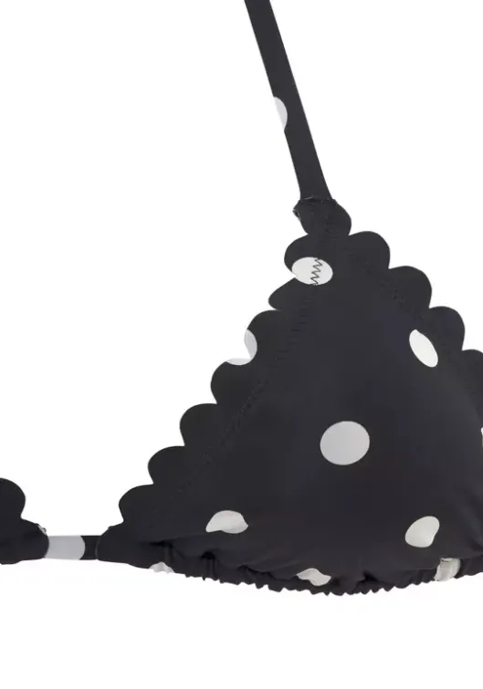 New LASCANA Triangel-Bikini-Top"Jada" Schwarz-Weis