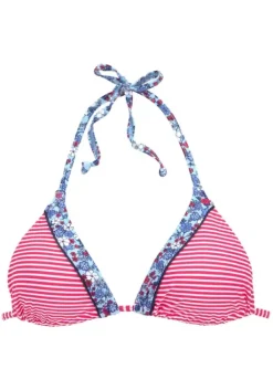 Hot s.Oliver Triangel-Bikini-Top"Jill" Rot-Gestreift