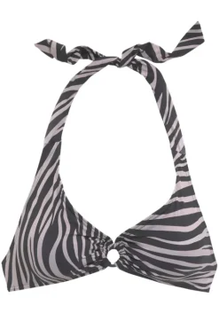 Outlet LASCANA Triangel-Bikini-Top"Kaa" Schwarz-Bedruckt