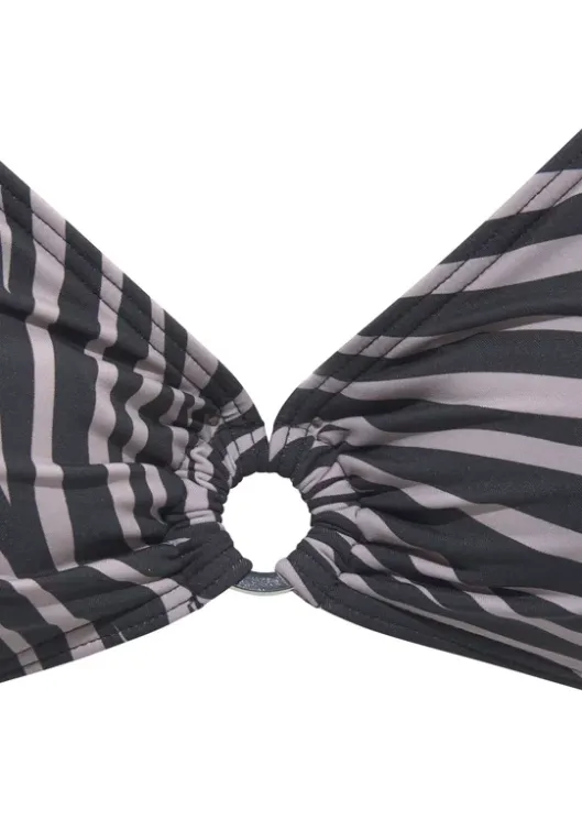 Outlet LASCANA Triangel-Bikini-Top"Kaa" Schwarz-Bedruckt