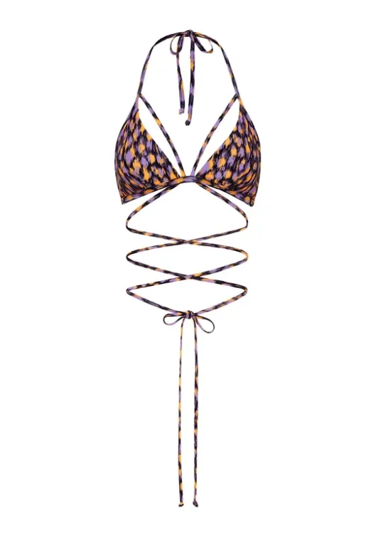 Sale LSCN by LASCANA Triangel-Bikini-Top"Lavista" Schwarz Bedruckt
