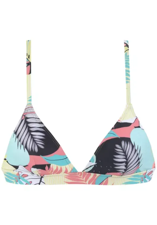 LASCANA ACTIVE Triangel-Bikini-Top"Layne" Turkis-Gelb-Bedruckt