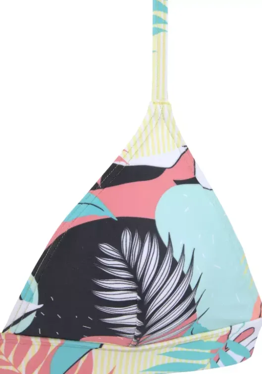 LASCANA ACTIVE Triangel-Bikini-Top"Layne" Turkis-Gelb-Bedruckt