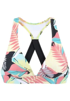 Online LASCANA ACTIVE Triangel-Bikini-Top"Layne" Turkis-Gelb-Bedruckt