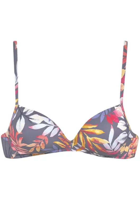 Sale Vivance Triangel-Bikini-Top"Leilani" Grau-Bedruckt