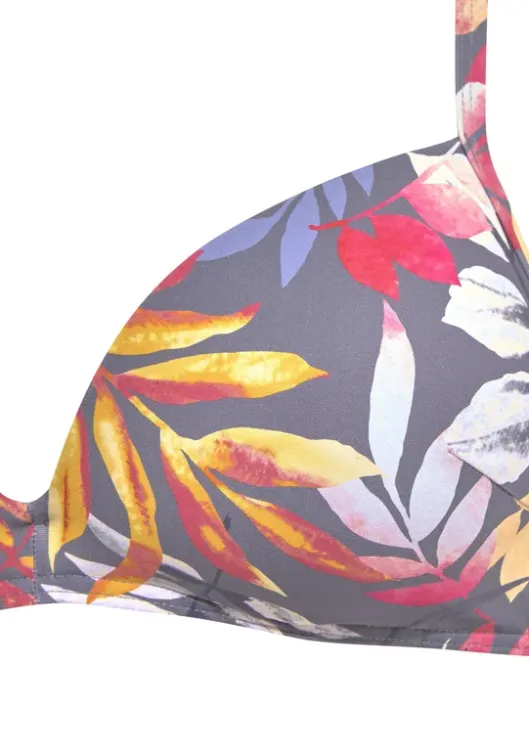 Sale Vivance Triangel-Bikini-Top"Leilani" Grau-Bedruckt