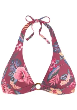 s.Oliver Triangel-Bikini-Top"Marika" Rostrot-Bedruckt