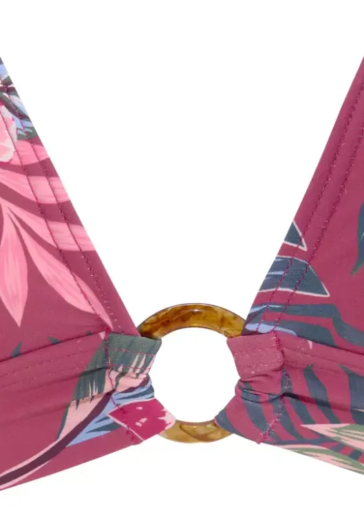 s.Oliver Triangel-Bikini-Top"Marika" Rostrot-Bedruckt