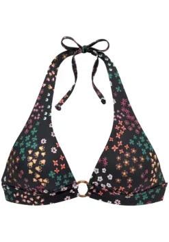 Best s.Oliver Triangel-Bikini-Top"Milly" Schwarz-Bedruckt