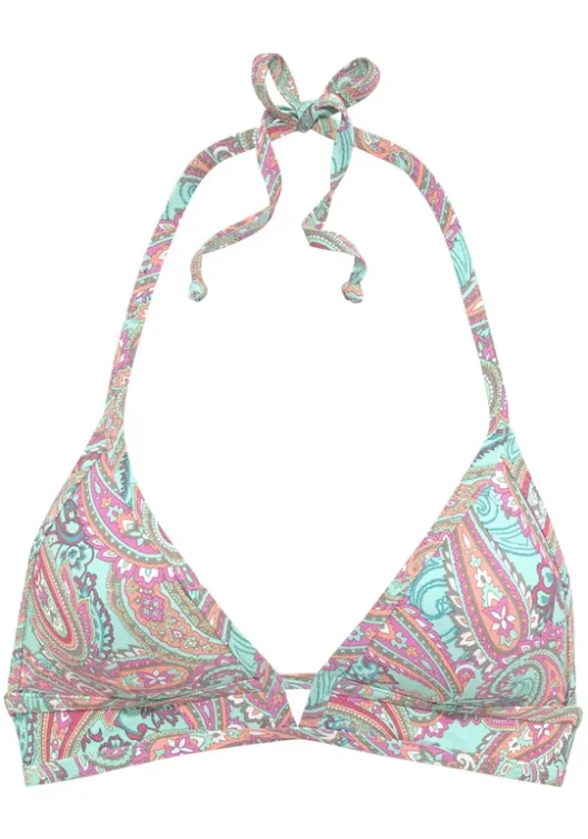 Clearance Venice Beach Triangel-Bikini-Top"Paislee" Mint-Bedruckt