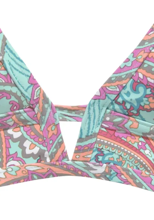Clearance Venice Beach Triangel-Bikini-Top"Paislee" Mint-Bedruckt