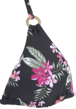 Best LASCANA Triangel-Bikini-Top"Santini" Schwarz-Bedruckt