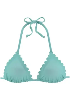 Sale LASCANA Triangel-Bikini-Top"Scallop" Turkis