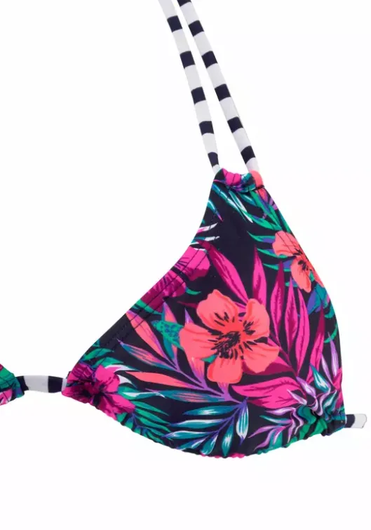 Online Venice Beach Triangel-Bikini-Top"Summer" Marine-Bedruckt