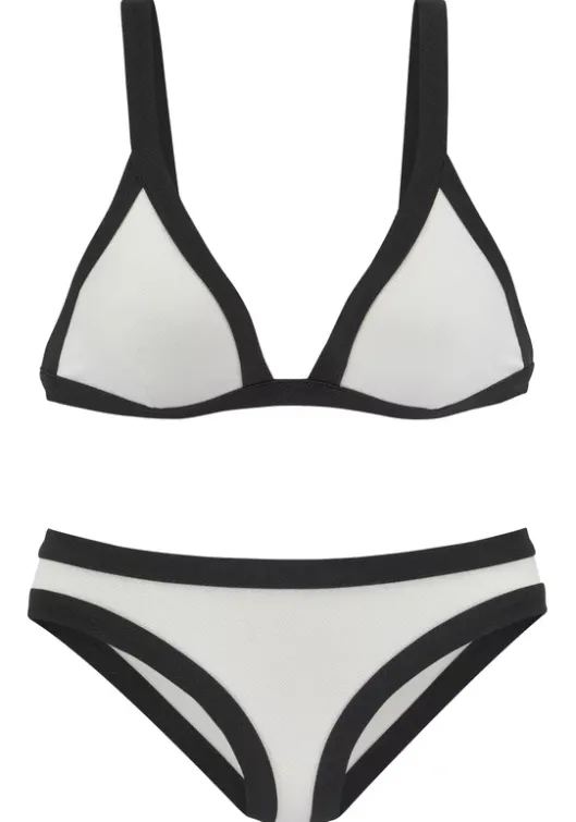 Venice Beach Triangel-Bikini"Versa" Weis-Schwarz