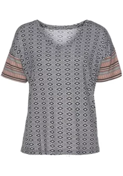 Online Vivance Dreams T-Shirt Braun Gemustert