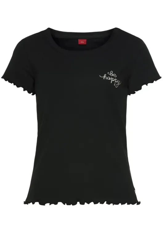 Hot s.Oliver T-Shirt Schwarz