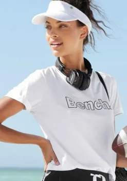 Sale Bench. T-Shirt Schwarz, Weis